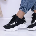 Frauen-Sneaker 3B25 Schwarz-Weiß Mei