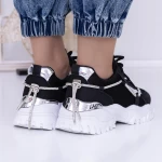 Frauen-Sneaker 3B25 Schwarz-Weiß Mei
