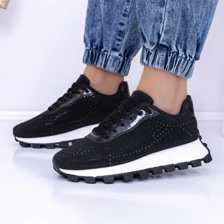 Frauen -Sneaker 3B30 Schwarz Mei