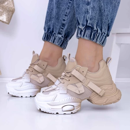 Frauen -Sneaker 3B38 Khaki | Mei