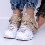 Frauen -Sneaker 3B38 Khaki | Mei
