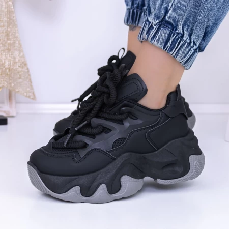Frauen -Sneaker 3WL189 Schwarz Mei