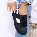 Frauen -Sneaker 3xj118 Schwarz Mei