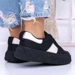 Frauen -Sneaker 3xj118 Schwarz Mei