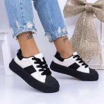 Frauen-Sneaker 3xj118 Weißschwarz Mei