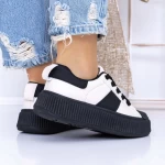 Frauen-Sneaker 3xj118 Weißschwarz Mei