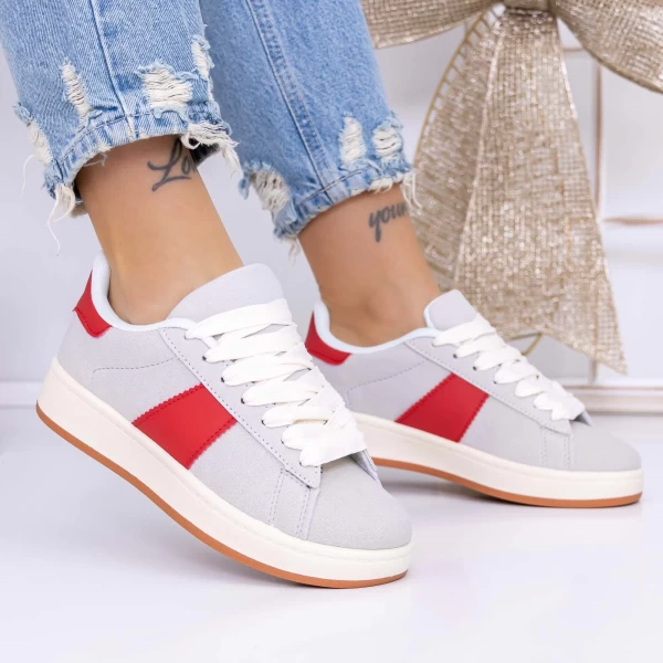 Frauen -Sneaker 3xj119 Grau Mei
