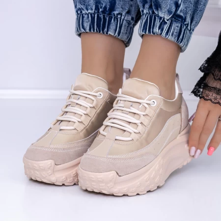 Frauen -Sneaker 3yja2 Beige Mei