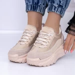 Frauen -Sneaker 3yja2 Beige Mei