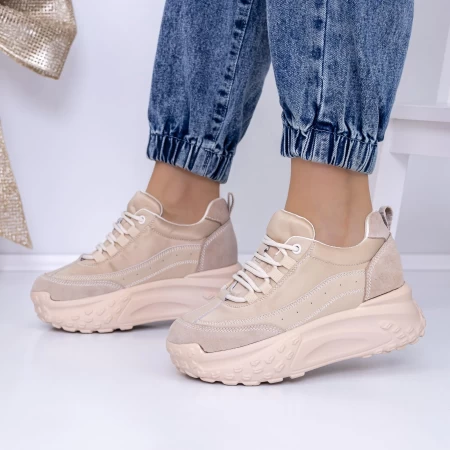 Frauen -Sneaker 3yja2 Beige Mei