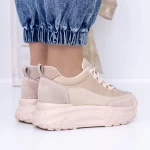 Frauen -Sneaker 3yja2 Beige Mei