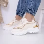 Frauen -Sneaker 3b25 Beige Mei
