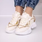 Frauen -Sneaker 3b25 Beige Mei