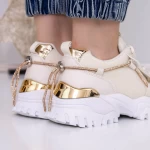 Frauen -Sneaker 3b25 Beige Mei