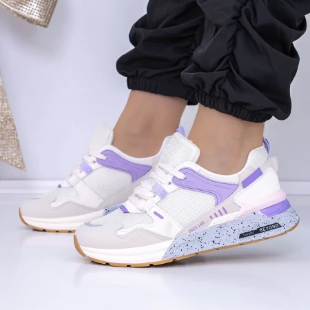 Frauen -Sneaker 3xj117 lila Mei