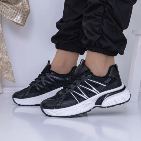 Frauen -Sneaker 3b36 schwarz Mei