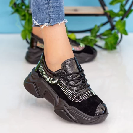 Sportschuhe auf der 608 schwarzen Plattform Mei