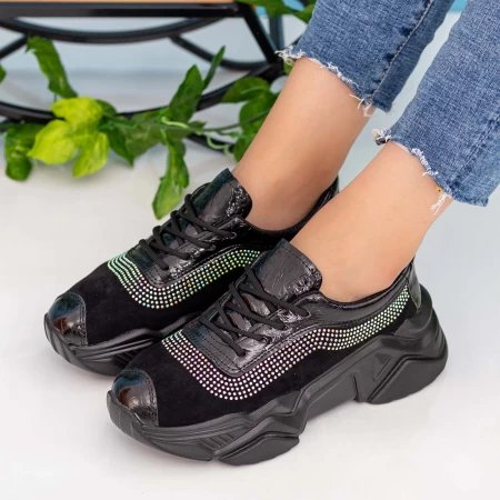 Sportschuhe auf der 608 schwarzen Plattform Mei