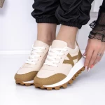 Frauen -Sneaker 3B51 Beige Mei