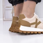 Frauen -Sneaker 3B51 Beige Mei