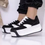 Sportschuhe auf der 3xj113 Schwarz-Weiß-Plattform Mei