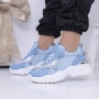 Frauen -Sneaker 3b25 Blau Mei