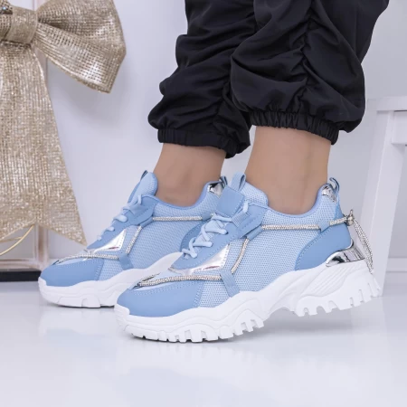 Frauen -Sneaker 3b25 Blau Mei