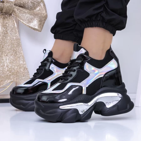 Sportschuhe auf der 3WL132 -Plattform schwarz | Mei