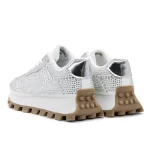 Frauen -Sneaker 3b30 Silber Mei