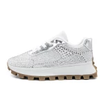 Frauen -Sneaker 3b30 Silber Mei