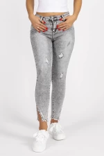 Frauen Jeans M372 Grau Kikiriki
