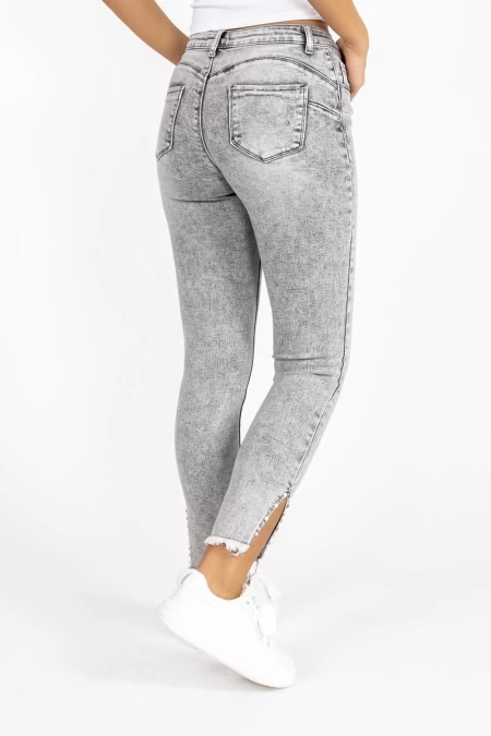 Frauen Jeans M372 Grau Kikiriki