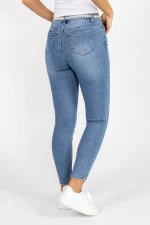 Frauen Jeans M7877 Blau Kikiriki