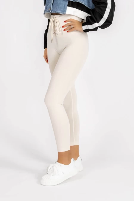 Frauen-Leggings NG12113-2 Beige | Kikiriki