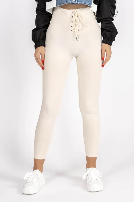 Frauen-Leggings NG12113-2 Beige | Kikiriki