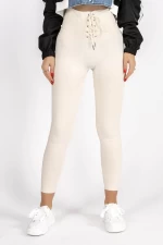 Frauen-Leggings NG12113-2 Beige | Kikiriki