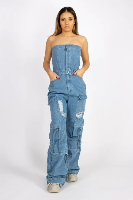 Frauen TR341 Overalls blau Kikiriki