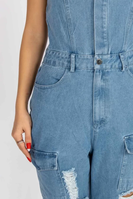 Frauen TR341 Overalls blau Kikiriki