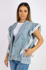 Frauen TR0520 Blaue Weste | Kikiriki