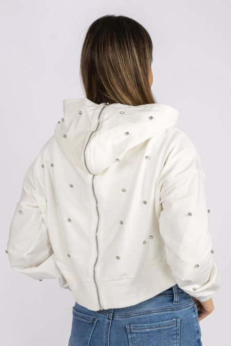 Damen Hoodie NG3288 Weiß | Kikiriki