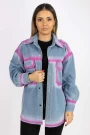 Frauen TR0533 Blue Pink Shirt Kikiriki