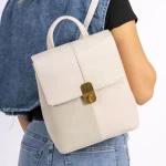 Rucksacktasche für Frauen 6932-3 Creme David Jones