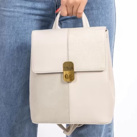 Rucksacktasche für Frauen 6932-3 Creme David Jones