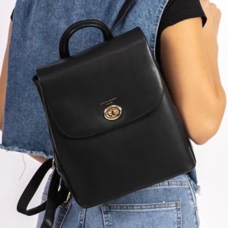 Rucksacktasche für Frauen 6904-2 Schwarz | David Jones