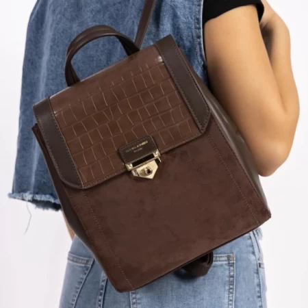 Rucksacktasche für Frauen 6845-2 Brown David Jones