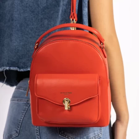 Rucksacktasche für Frauen CM6630 rot David Jones