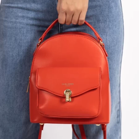 Rucksacktasche für Frauen CM6630 rot David Jones