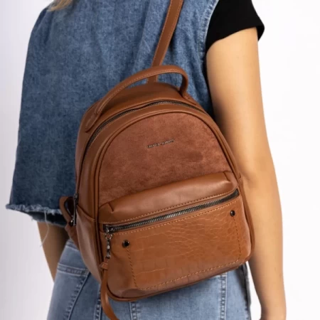 Rucksacktasche für Frauen 6869-4 Brown David Jones