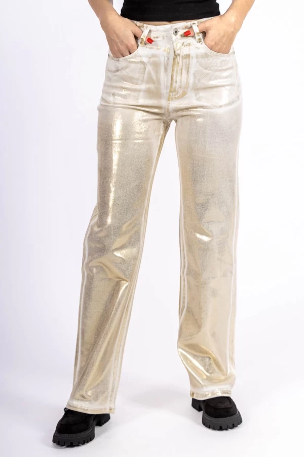 Frauenhose HM6570-2 Beige-Gold Kikiriki