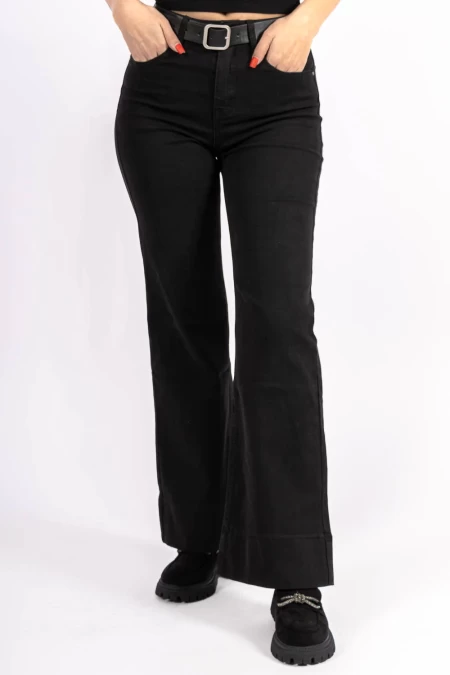 HW-83A-Frauen-Schwarze Jeans für Frauen Kikiriki